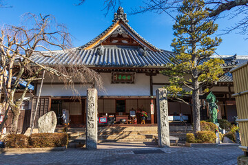 神戸・有馬温泉郷に残る念仏寺の本堂
