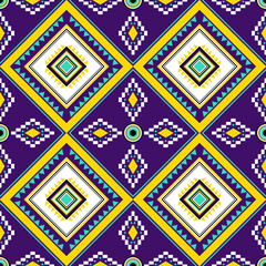 Purple geometric seamless pattern with shapes for wallpaper , Decorative