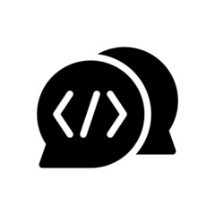 bubble chat talk talking communication team teamwork code coding program programming programmer website webpage homepage web development icon