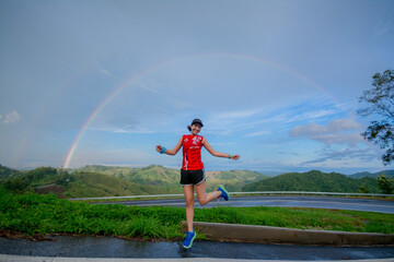 morning run for health.