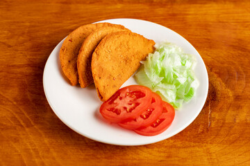 Traditional mexican food. Enchiladas potosinas from San Luis Potosi