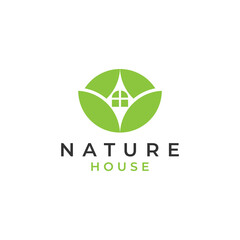 Fototapeta premium nature house logo design