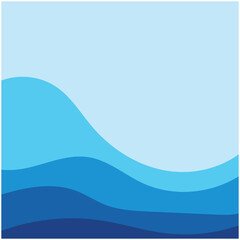 Abstract Water wave design background