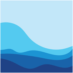 Abstract Water wave design background