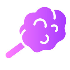 cotton candy gradient icon