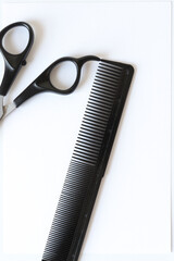 scissors and comb