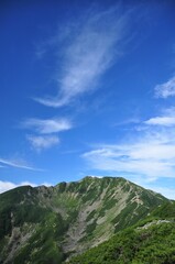 仙丈ケ岳の稜線