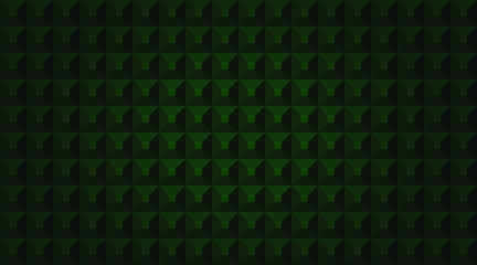 Green geometric background. Mosaic tiles. Vector illustration.