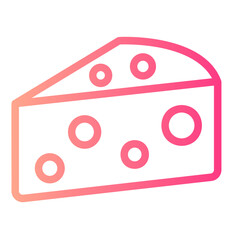 cheese gradient icon