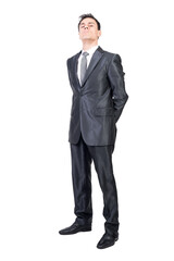 Strict man in elegant suit