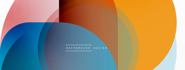 Creative geometric wallpaper. Minimal circle triangle and square line abstract background. Vector illustration for wallpaper banner background or landing page