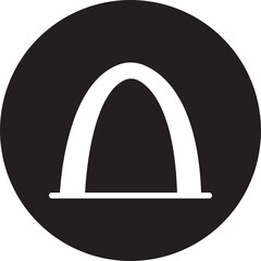 Gateway Arch glyph icon