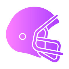 football helmet gradient icon