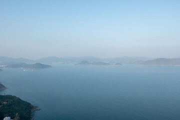 the lanscape of Port Shelter , hong kong 16 Jan 2022