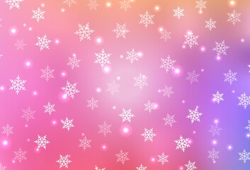 Light Pink, Red vector layout in New Year style.