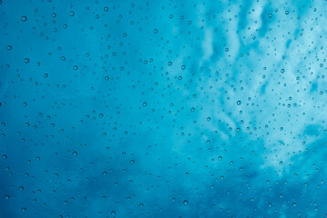 Naklejka na ściany i meble Rain Drops on Glass