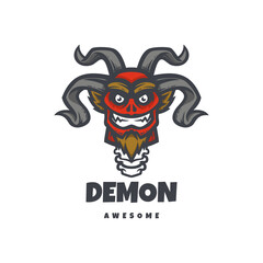 Illustration vector graphic of Demon, good for logo design