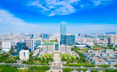 Obraz premium Urban scenery of Wuzhong District, Suzhou City, Jiangsu Province