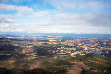 Fototapeta premium 울산바위에서 본 동해안 전경