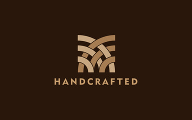 handcraft and creative work logo design concept, usable for woodwork. textile. etc