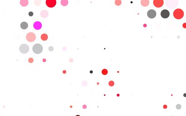 Light Pink vector Illustration with set of shining colorful abstract circles.