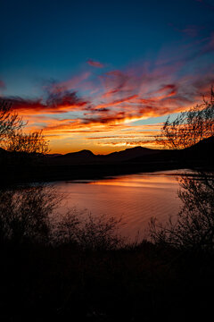 Atardecer en La Presa: Obreg&oacute;n, Sonora.