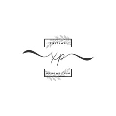 Initial Letter XP Signature Handwriting Template Logo Vector