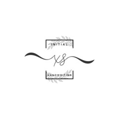 Initial Letter XS Signature Handwriting Template Logo Vector