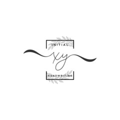 Initial Letter XY Signature Handwriting Template Logo Vector