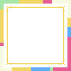 F_전통무늬 상장 테두리 d