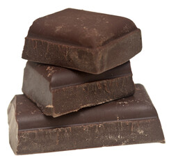Chocolate on white