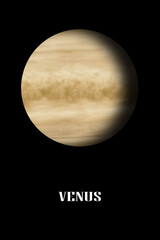 Artist view of the Venus planet