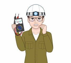 建築を学んでいる男性