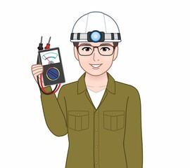 建築を学んでいる男性