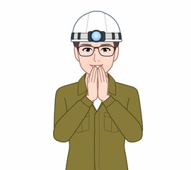 建築を学んでいる男性