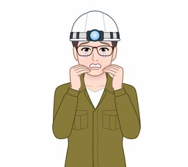 建築を学んでいる男性