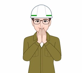 建築を学んでいる男性