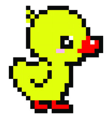 Fototapeta premium duck pixel.