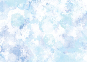水彩　背景画像　水色と青色のテクスチャ　透明感