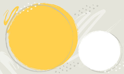 Background circles tan and yellow