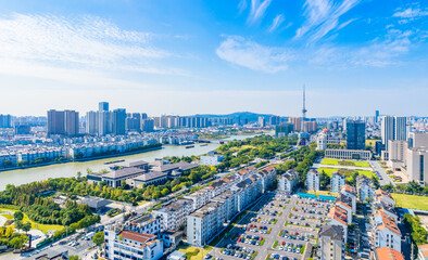 Urban environment of Wuzhong District, Suzhou, Jiangsu province