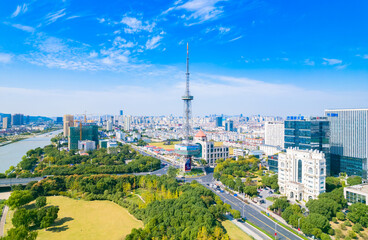 Urban environment of Wuzhong District, Suzhou, Jiangsu province