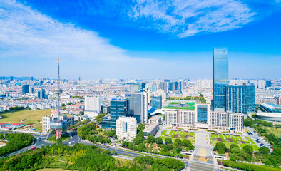 Urban environment of Wuzhong District, Suzhou, Jiangsu province