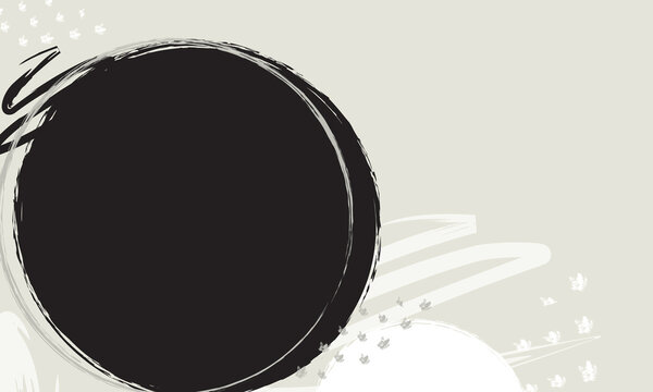 Background circles tan and black