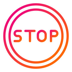 Stop Vector Icon Design Illustration