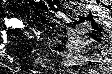 Black and white grunge texture. Abstract dirt stains, scratches, chips. Worn Surface pattern