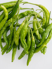 신선한 유기농 채소 녹색 꽈리고추