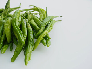 신선한 유기농 채소 녹색 꽈리고추