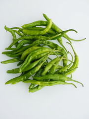 신선한 유기농 채소 녹색 꽈리고추