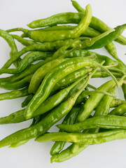 신선한 유기농 채소 녹색 꽈리고추